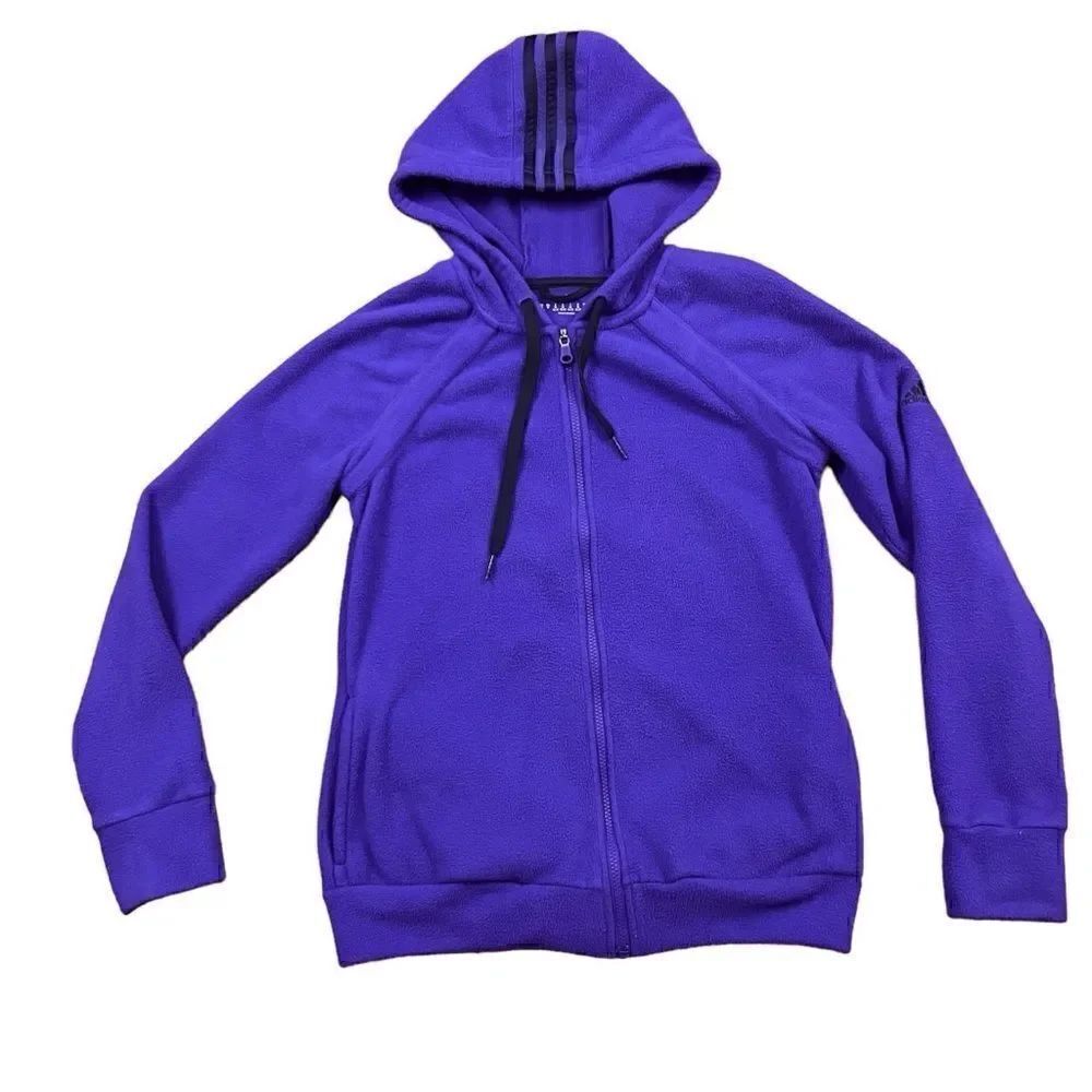 Retro Adidas Fleece Full Zip Hoodie